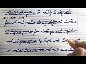 CURSIVE WRITING for Beginners | Cursive handwriting practice