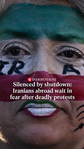 The Independent on Instagram: "Families with loved ones in Iran are experiencing an excruciating wait for news following the regime’s total internet blackout after the brutal crackdown of protests across the country. On 8 January, at around 8.30pm local time, the Islamic Republic of Iran turned off all internet and mobile signals in the country and blocked signals coming in from abroad. According to human rights organisations, including Amnesty International, the internet blackout was an attempt