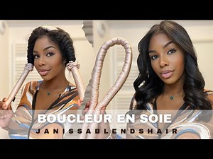 COMMENT JE BOUCLES MES CHEVEUX SANS CHALEUR AVEC MON BOUCLEUR EN SOIE | JanissaBlendsHair