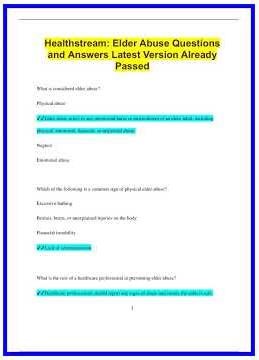 Healthstream Elder Abuse Questions and Answers Latest Version Already Passed1612 636x882