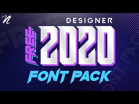 HUGE FREE FONT PACK FOR DESIGNERS 2020 by Qehzy