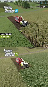 FS22 🆚FS25 | 🌽Corn Silage Harvest #farmlife #agriculture #FarmingSimulator #Silage #challenge | Mazarat Gaming