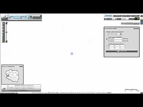 Centrowanie mapy -Geoportal.gov.pl