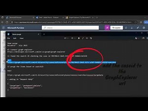 Purview: Purger des emails avec GraphExplorer et Modern eDiscovery