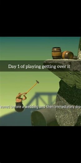 Day 1 of playing getting over it. #gettingoverit #games #speedrun #viral #fyp #peace #carryminati