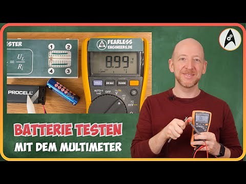 Wie man Batterien (richtig) mit dem Multimeter misst