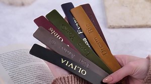 Personalized Leather Bookmark, Custom Name Bookmark, Gift for Readers, Gift for Mother, Valentines Gift for Her, Gift for Dad, Gift for Mom - Etsy