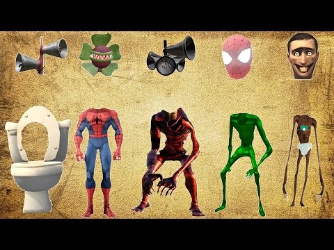 WRONG HEADS SIREN HEAD CAR, GREEN HOUSE HEAD, SCARY HOUSE, SIREN HEAD DOUBLE, SIREN HEAD THUNDERBOLT