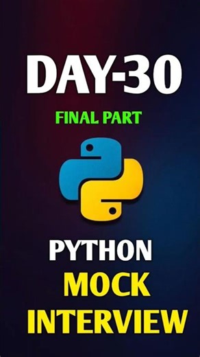 “Python Mock Interview 🔥Practice before the real interview 💻🐍”