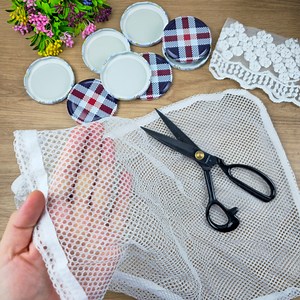 79K views · 280 reactions | Great and Useful Idea with Jar Lids!殺 Waste Curtain Tulle | Good idea girls | Facebook