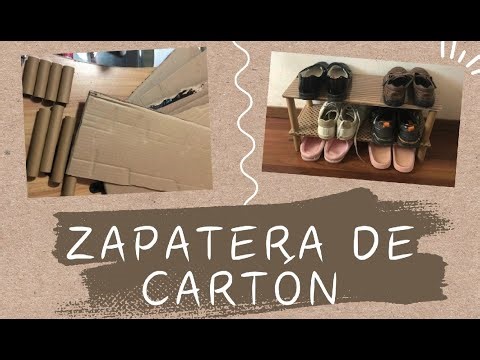 Zapatera de cartón