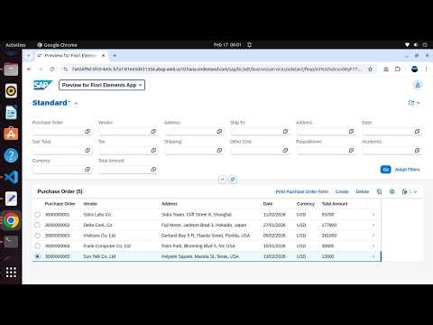 SAP RAP : Print Purchase Order Form in SAP BTP Trial