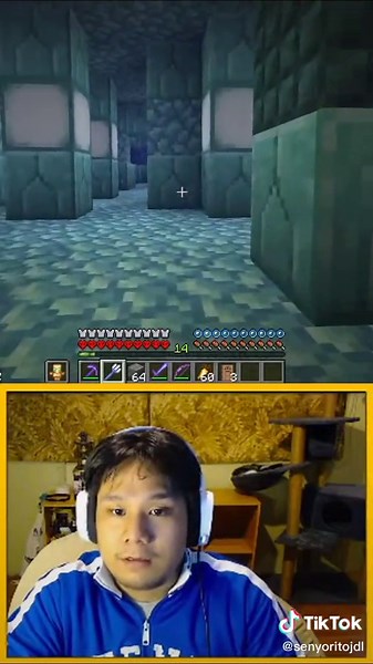 Ocean Monument Raid in Minecraft Hardcore World