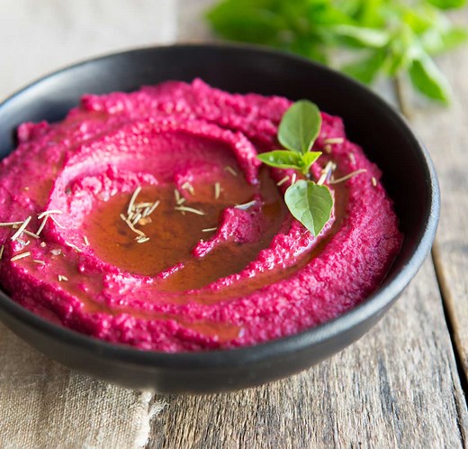 Hummus de remolacha en 5 minutos (receta fácil) - PequeRecetas