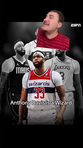 Anthony Davis is getting passed around #anthonydavis #mavs #lakers #washingtonwizards #nba #shorts