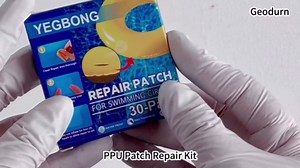 30 Pieces 2.4 Inches Clear TPU Pool Patch Repair Kit, Vinyl Patches Seal DIY Fix Holes for Swimming Ring, Pool Floats, Inflatable Toys, Inflatable Boat, Air Mattress, Tent, Canopy (Round)