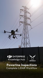 458K views · 10K reactions | In this video, UAVisuals shares their comprehensive workflow for inspecting power lines using the Matrice 350 RTK and a DJI LiDAR payload. From defining flight parameters to measuring encroaching trees on DJI Terra, here's their end-to-end process for accomplishing this mission. | DJI Enterprise | Facebook