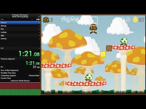 A Koopa's Revenge 2 - Any% All Koopalings (2.9) in 15:06