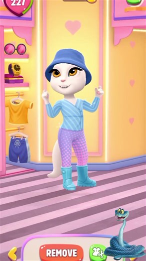 Gary De'Snake makeover by my talking angela 2 #shorts #zootopia2 #mytalkingangela2