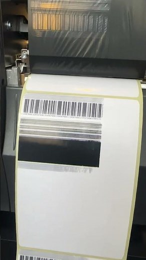 Printhead testing on Zebra printer to verify alignment, clarity, and optimal performance