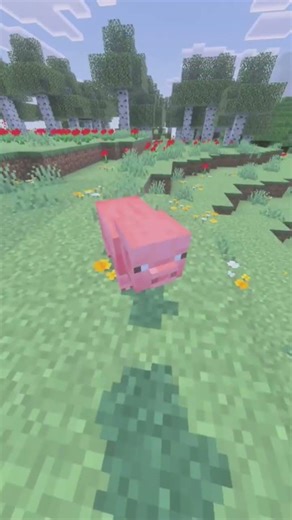 How to kill a pig #minecraft