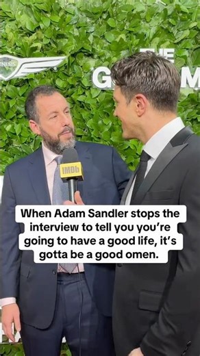 When Adam Sandler stops mid interview to tell you this message. Such a legend. #adamsandler