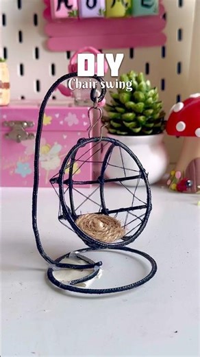 Diy swing chair #shortviral #shorts #crafing #diy #bestoutofwaste #diyswing