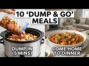 10 EASY "Dump & Go" Slow Cooker Recipes | Meal Prep for Busy Professionals