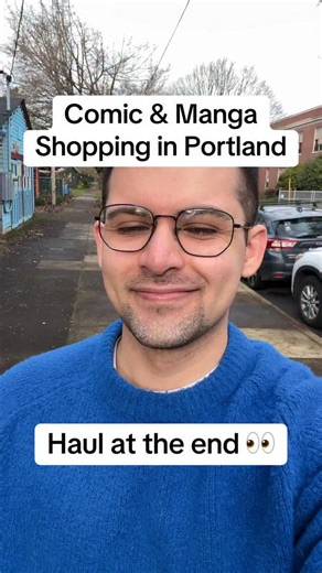Will on Instagram: "Manga shopping in Portland! Comic shopping in Portland! This video really has it all. Shops I visited: Books With Pictures, Tastee Cat, Excalibur Comics, Cosmic Monkey #comichaul #mangahaul #mangashopping #comictok #portland"