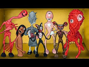 😱 ALL MONSTERS Trevor Henderson Creatures with Clay #2