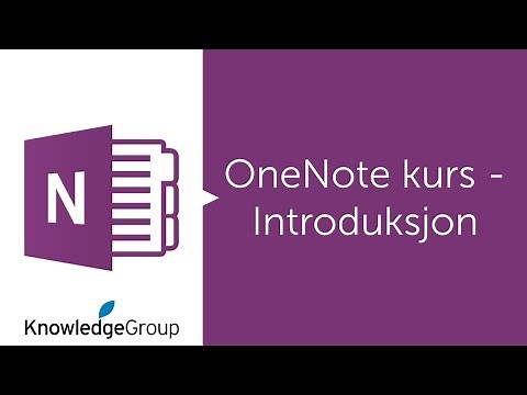OneNote kurs - Introduksjon - Norsk 2016 / 2013 / 2010