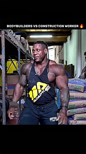 Bodybuildervs.Construction Worker: Who is stronger? 💪🔥#shorts