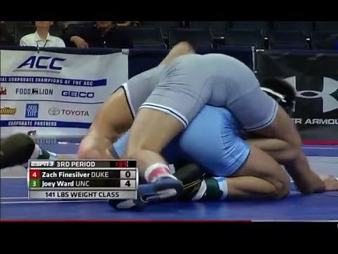 141lbs Zach Finesilver vs Joey Ward ACC Wrestling Championships