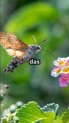 Schwirrflug mit 80 Flügelschlägen/Sekunde; kann dabei wie ein Kolibri vor Blüten schweben...