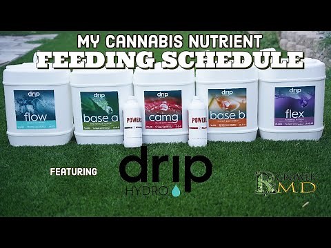 My Cannabis Nutrient Feeding Schedule w/FREE CALCULATOR || Drip Hydro