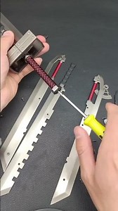 Fusion Sword Full Assembly & Display | Final Fantasy VII Inspired Collectible #animecollectibles