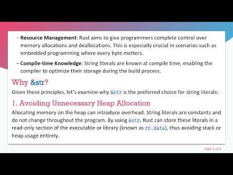 Why Does Rust Use &str for String Literals Instead of String?