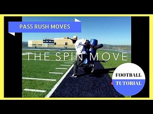 Pass Rush Moves - SPIN MOVE - American Football Tutorial - Defensive Line Drills