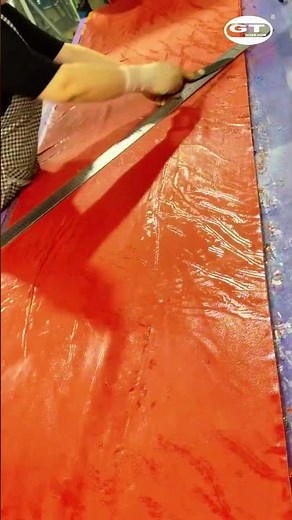 silicone hose production process cutting the material