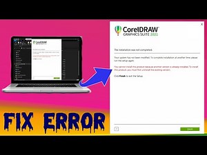 FIX CORELDRAW 2021 INTALLATION ERROR WAS NOT COMPLETED
