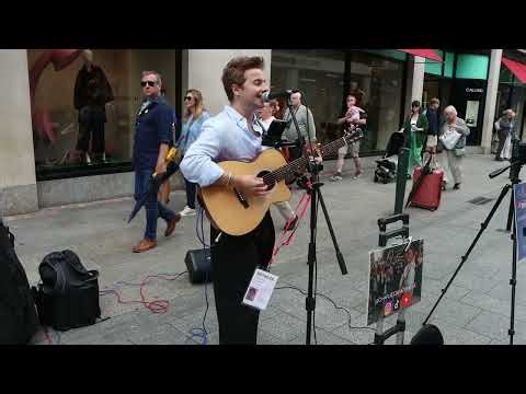 Charlie O'Brien🤍Busking Brilliance Riptide✨ live on Grafton Street Dublin