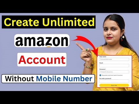 Amazon account create without mobile number | Amazon Sign Up Without Phone