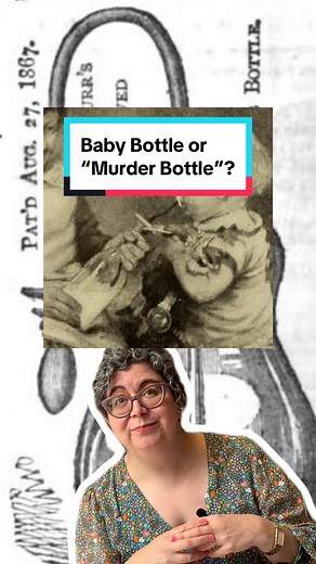 How could this baby bottle be dangeorus? 🍼🤔💭 Anna Danziger Halperin from our Center for Women’s History explores the history of feeding babies in the 19th century. Learn more in our exhibition “Women’s Work”—on view now. #LearnOnTikTok #museumtok #babybottle