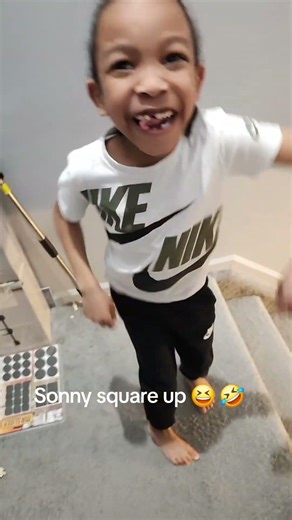 6 year old doing the square up challenge. Did he fail or naw 🤣 #squareup