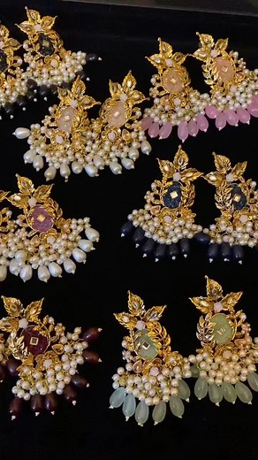 11 reactions · 17 shares | Beautiful high quality crush earrings available details or order on what’s app number 03124222669 #bridaljewelry #indianjewelry #asianjewelry #indian #shaadi #fashion #goldandpearls #modernjewelry #indianfashionijewelry #traditionaljewelry #earrings #jhumkas #necklace #choker #mala #bracelet #mirrorkundan #meenakari #karachi #fershikundan #fershijewelry #fershimala #jewelleryphotography #igjewelry | Signature Jewellery by Ayesha | Facebook
