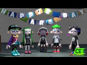(Splatoon animation) Arc's Surprise party! (Arc's Birthday Collab)