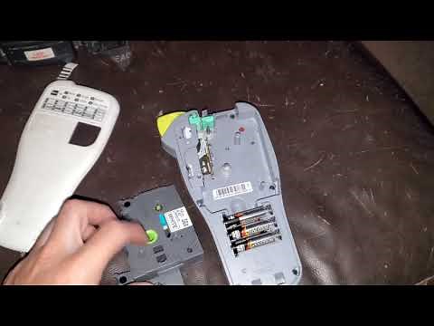 😎How to change the p touch label maker tape cartridge😎