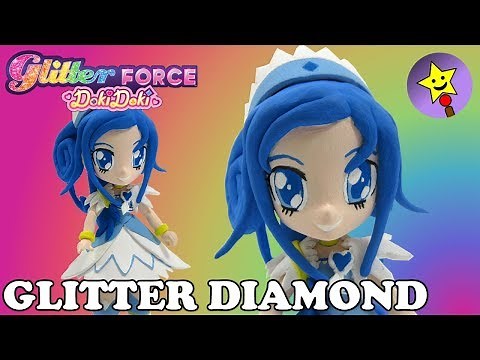 CUSTOM Glitter Force Doki Doki Glitter Diamond DokiDoki PreCure Cure Diamond Doll DIY Tutorial