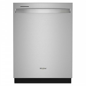 Whirlpool 24 in. Fingerprint Resistant Stainless Steel Top Control Built-In Tall Tub Dishwasher with Third Level Rack, 47 dBA WDT750SAKZ