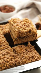 2.3K views · 21 reactions | The streusel topping puts this APPLESAUCE COFFEE CAKE over the top, and it’s so easy to make. Perfect as a dessert or an afternoon pick-me-up with a cup of tea or coffee. ➡️ Tap the link in my bio to grab the recipe! https://reluctantentertainer.com/applesauce-coffee-cake/ #applesaucecake #coffeecake #applesaucecoffeecake #reluctantentertainer | Reluctant Entertainer | Facebook